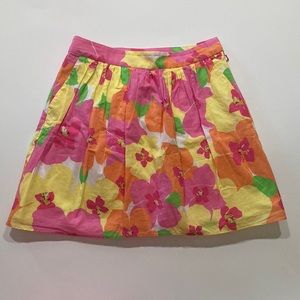 Lilly Pulitzer Floral Pleated Skirt